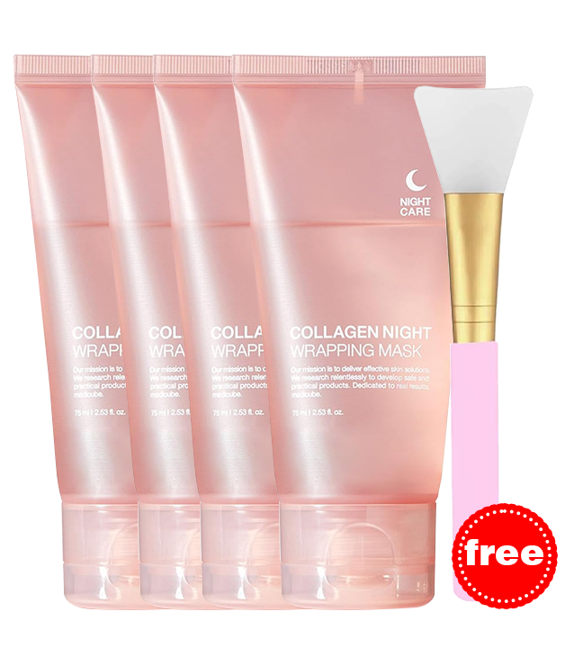 🌸Final 6 Hours: 60% OFF Collagen Overnight Wrapping Peel Off Facial Mask Pack
