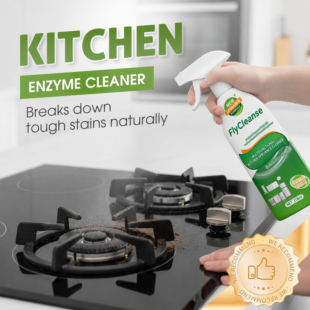 💚2026 HOT SALE 30% OFF🌿🧼Multi-purpose enzyme foam cleaner, versatile – Kitchen & Home