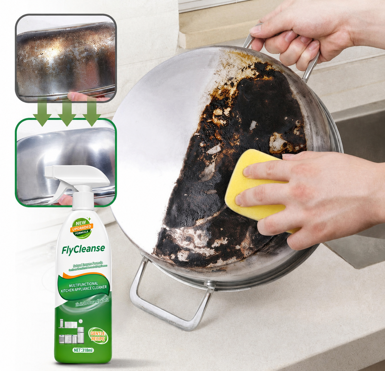 💚2026 HOT SALE 30% OFF🌿🧼Multi-purpose enzyme foam cleaner, versatile – Kitchen & Home