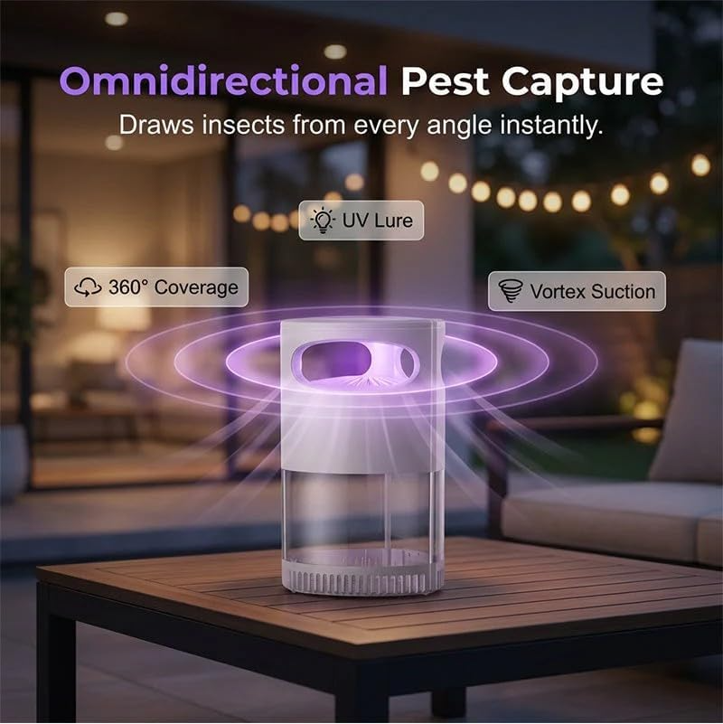 SummerGuard 360° UV Mosquito Trap Lamp | Enjoy Your Summer Nights Without Sprays, Smoke, Or Constant Swatting.