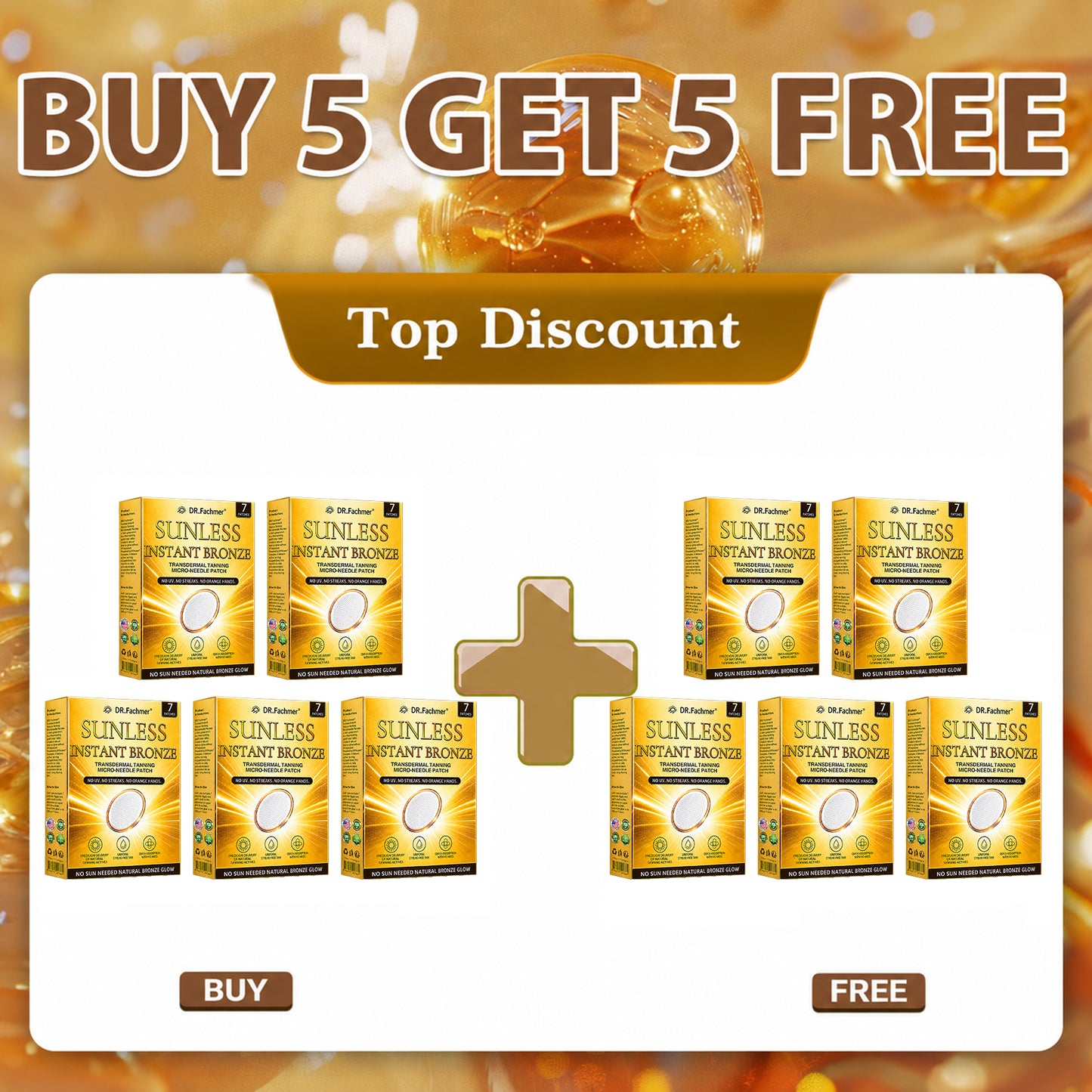 DR.Fachmer® 𝐒𝐮𝐧𝐥𝐞𝐬𝐬 𝐈𝐧𝐬𝐭𝐚𝐧𝐭 𝐁𝐫𝐨𝐧𝐳𝐞 𝐓𝐚𝐧𝐧𝐢𝐧𝐠 𝐌𝐢𝐜𝐫𝐨𝐧𝐞𝐞𝐝𝐥𝐞 𝐏𝐚𝐭𝐜𝐡 🔥