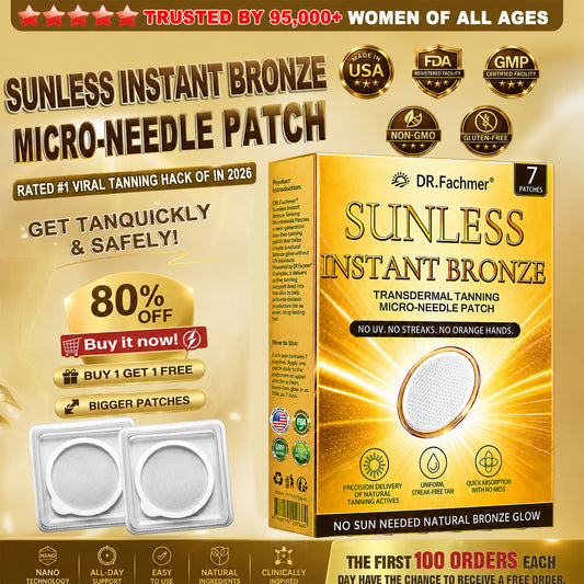 DR.Fachmer® 𝐒𝐮𝐧𝐥𝐞𝐬𝐬 𝐈𝐧𝐬𝐭𝐚𝐧𝐭 𝐁𝐫𝐨𝐧𝐳𝐞 𝐓𝐚𝐧𝐧𝐢𝐧𝐠 𝐌𝐢𝐜𝐫𝐨𝐧𝐞𝐞𝐝𝐥𝐞 𝐏𝐚𝐭𝐜𝐡 🔥