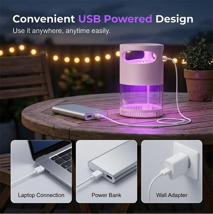 SummerGuard 360° UV Mosquito Trap Lamp | Enjoy Your Summer Nights Without Sprays, Smoke, Or Constant Swatting.