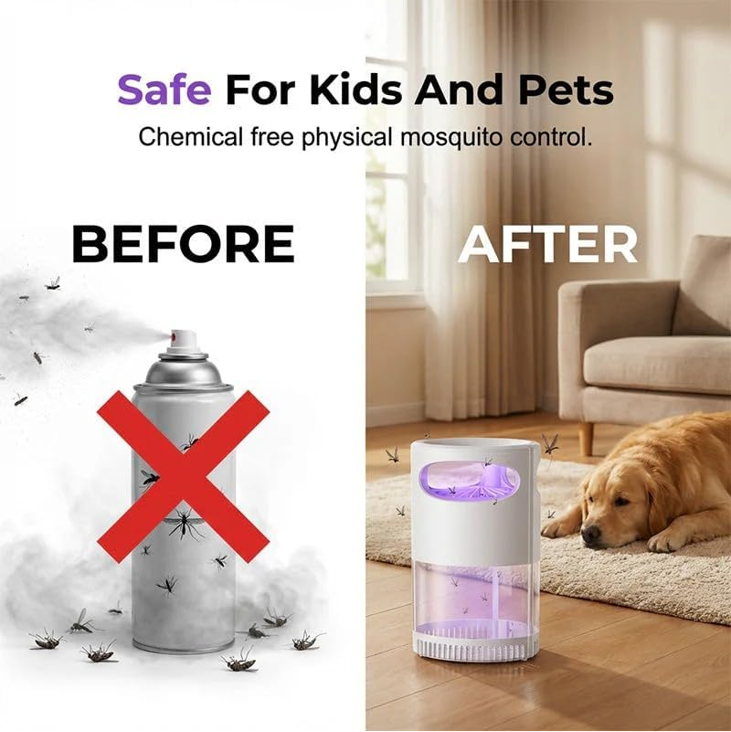 SummerGuard 360° UV Mosquito Trap Lamp | Enjoy Your Summer Nights Without Sprays, Smoke, Or Constant Swatting.