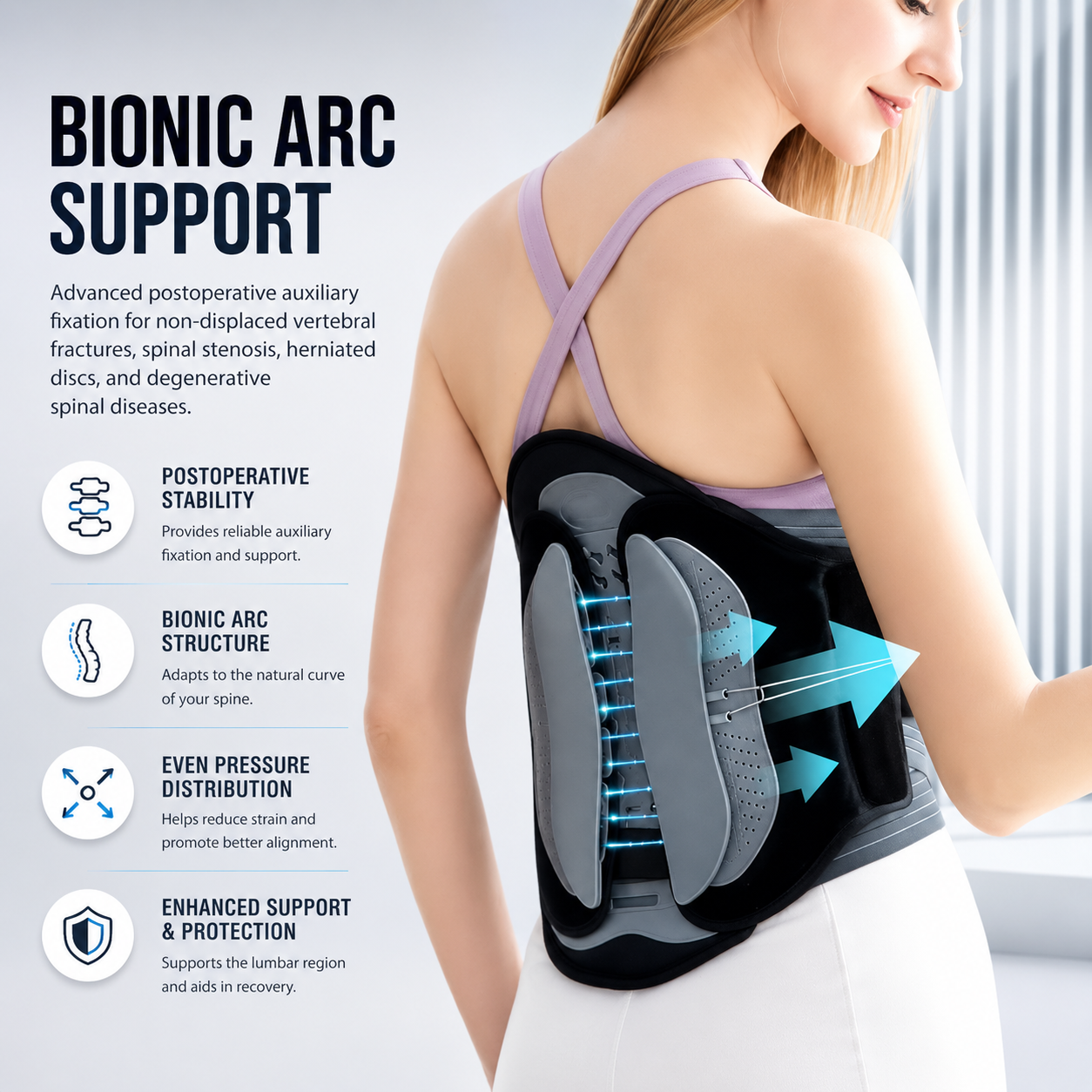 HEATWOLF™ Lumbar Support Brace for Lower Back Comfort