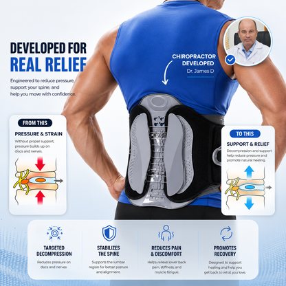HEATWOLF™ Lumbar Support Brace for Lower Back Comfort