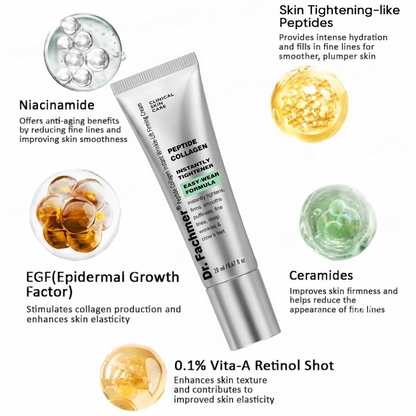 Dr. Fachmer®👩‍⚕️ Peptide Collagen INSTANT TIGHTENING + PEPTIDE FIRMING CARE, Instantly smooths puffiness and lines while supporting firmer skin with continued use