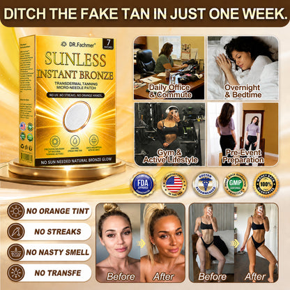 DR.Fachmer® 𝐒𝐮𝐧𝐥𝐞𝐬𝐬 𝐈𝐧𝐬𝐭𝐚𝐧𝐭 𝐁𝐫𝐨𝐧𝐳𝐞 𝐓𝐚𝐧𝐧𝐢𝐧𝐠 𝐌𝐢𝐜𝐫𝐨𝐧𝐞𝐞𝐝𝐥𝐞 𝐏𝐚𝐭𝐜𝐡 🔥