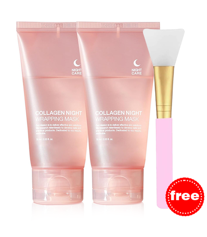 🌸Final 6 Hours: 60% OFF Collagen Overnight Wrapping Peel Off Facial Mask Pack