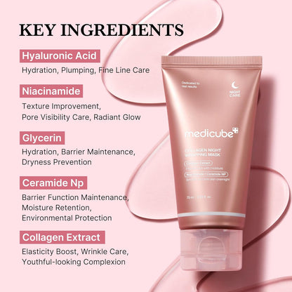 🌸Final 6 Hours: 60% OFF Collagen Overnight Wrapping Peel Off Facial Mask Pack
