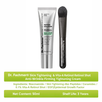Dr. Fachmer®👩‍⚕️ Peptide Collagen INSTANT TIGHTENING + PEPTIDE FIRMING CARE, Instantly smooths puffiness and lines while supporting firmer skin with continued use