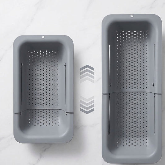 Budryla Multi-purpose Sink Drainer Basket - Perfect for Rinsing Fruits, Vegetables, and Drying Dishes, Keeps Countertops Dry