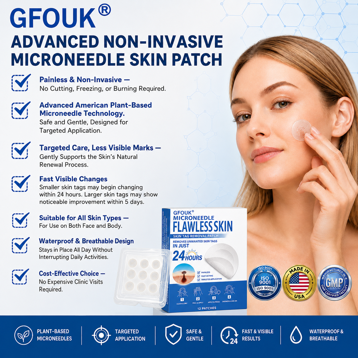 👩‍⚕️🏆 𝐎𝐟𝐟𝐢𝐜𝐢𝐚𝐥 𝐒𝐭𝐨𝐫𝐞 | GFOUK® 🌿 𝐁𝐨𝐭𝐚𝐧𝐢𝐜𝐚𝐥 𝐌𝐢𝐜𝐫𝐨𝐧𝐞𝐞𝐝𝐥𝐞 𝐇𝐲𝐝𝐫𝐨𝐜𝐨𝐥𝐥𝐨𝐢𝐝 𝐏𝐚𝐭𝐜𝐡 (𝐅𝐨𝐫 𝐒𝐤𝐢𝐧 𝐓𝐚𝐠𝐬, 𝐒𝐦𝐚𝐥𝐥 𝐒𝐤𝐢𝐧 𝐆𝐫𝐨𝐰𝐭𝐡𝐬, 𝐖𝐚𝐫𝐭𝐬, 𝐌𝐨𝐥𝐞𝐬, 𝐀𝐠𝐞 𝐒𝐩𝐨𝐭𝐬 & 𝐏𝐢𝐠𝐦𝐞𝐧𝐭𝐚𝐭𝐢𝐨𝐧 𝐂𝐨𝐧𝐜𝐞𝐫𝐧𝐬)