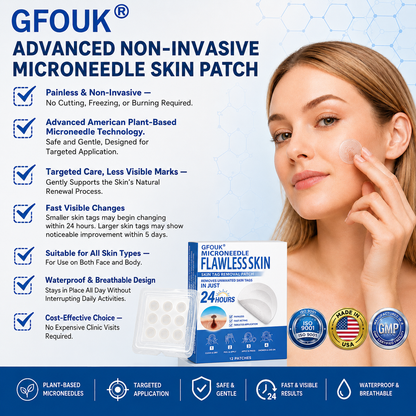 👩‍⚕️🏆 𝐎𝐟𝐟𝐢𝐜𝐢𝐚𝐥 𝐒𝐭𝐨𝐫𝐞 | GFOUK® 🌿 𝐁𝐨𝐭𝐚𝐧𝐢𝐜𝐚𝐥 𝐌𝐢𝐜𝐫𝐨𝐧𝐞𝐞𝐝𝐥𝐞 𝐇𝐲𝐝𝐫𝐨𝐜𝐨𝐥𝐥𝐨𝐢𝐝 𝐏𝐚𝐭𝐜𝐡 (𝐅𝐨𝐫 𝐒𝐤𝐢𝐧 𝐓𝐚𝐠𝐬, 𝐒𝐦𝐚𝐥𝐥 𝐒𝐤𝐢𝐧 𝐆𝐫𝐨𝐰𝐭𝐡𝐬, 𝐖𝐚𝐫𝐭𝐬, 𝐌𝐨𝐥𝐞𝐬, 𝐀𝐠𝐞 𝐒𝐩𝐨𝐭𝐬 & 𝐏𝐢𝐠𝐦𝐞𝐧𝐭𝐚𝐭𝐢𝐨𝐧 𝐂𝐨𝐧𝐜𝐞𝐫𝐧𝐬)