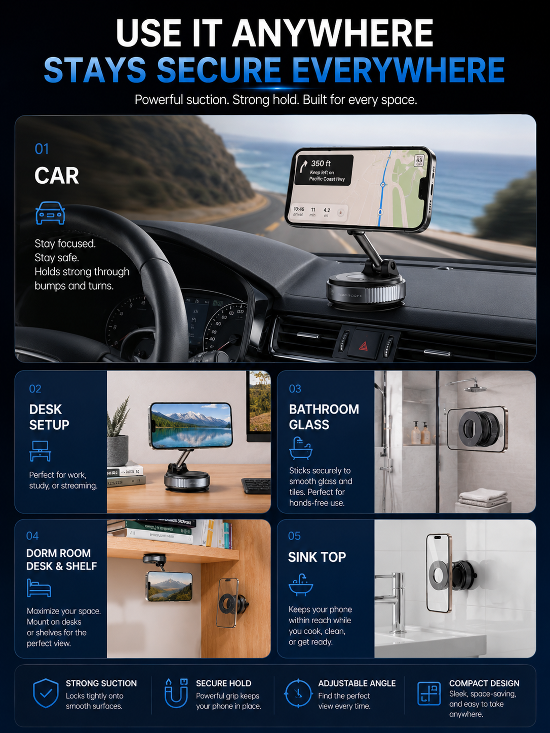 EASEHUB 🧲 📱 The Magnetic Phone Mount That Moves With Your Day